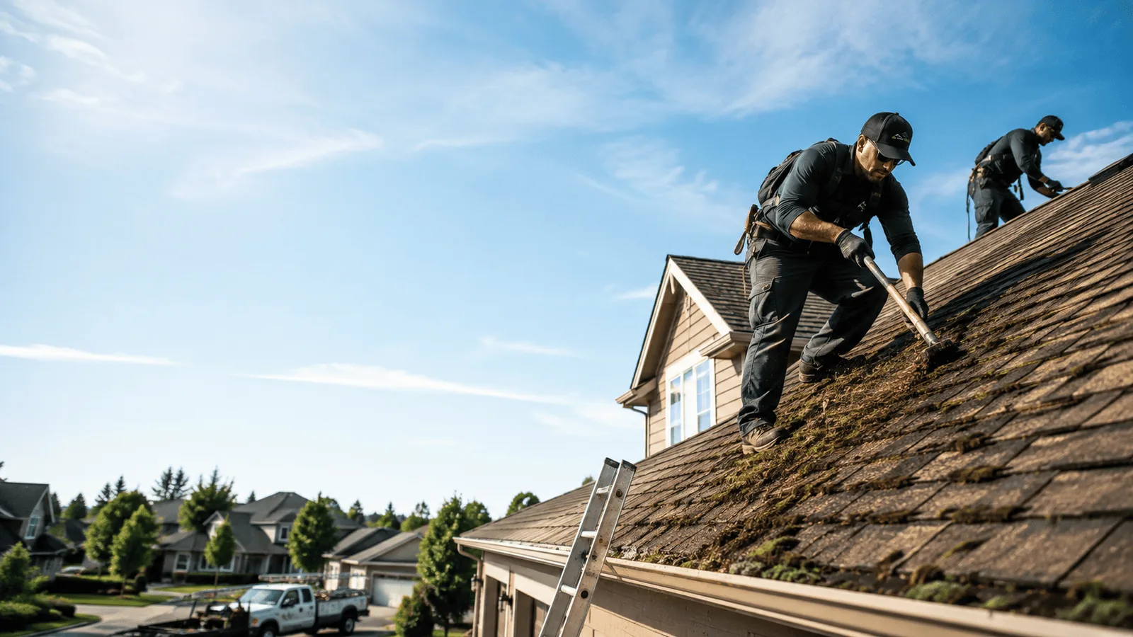 Roof Moss Removal in Murrayville, IL near me